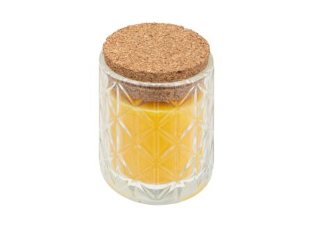 Kaars Citronella Any H8cm geel