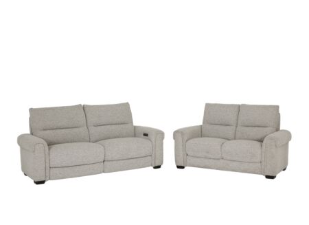Zetel Hana 2,5+2-zit - stof - oyster met relax
