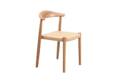 Stoel Harvey 57x53x79cm - eik massief rotan - naturel