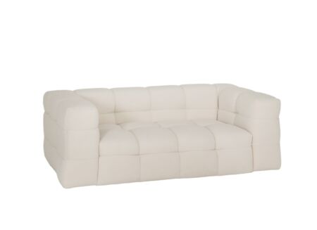 Zetel Bubble 2,5-zit stof wit