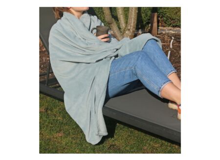 Plaid Antwerpen 150x200cm microvezel jade