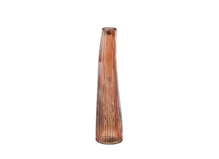 Vaas Nina H35cm - glas - bruin