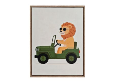 Print op canvas Safari Lion 30x40cm