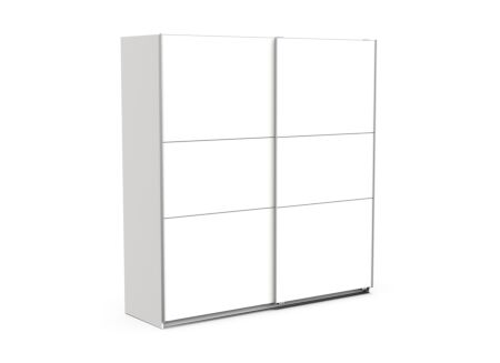 Schuifdeurkast Ghost 195cm - decor - wit
