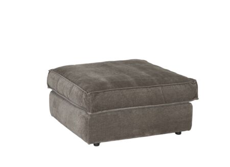 Poef Marlon 105x105cm stof bruin