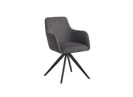 Draaistoel Sirius 57x60x83cm - stof - antraciet