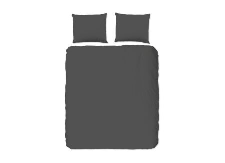 Dekbedovertrek 240x220cm - katoen - antraciet