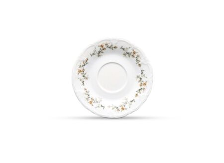 Bord Retro Ø16,5cm - porselein - wit