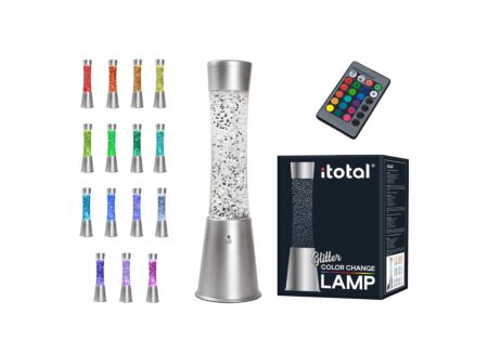 Lavalamp Glitter E14 H30cm met afstandsbediening