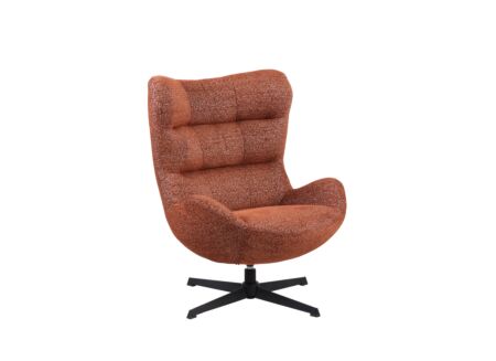 Draaifauteuil Cinema 73x77x99cm - chenille - roest