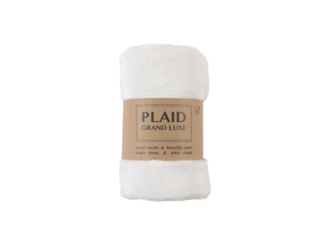 Plaid 150x200cm - microvezel - beige