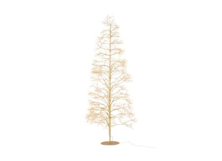 Kerstboom 50x50x210cm - metaal - goud