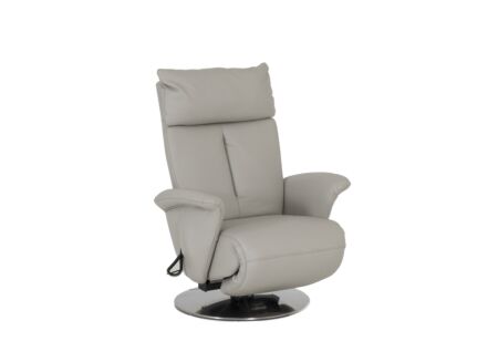 Relaxzetel 7804 elektrisch leder grijs