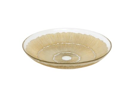 Schaal Celeste Ø30cm - glas - goud