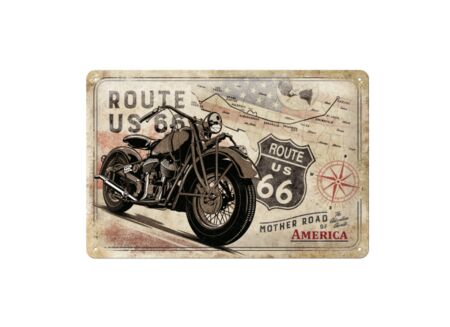 Plakkaat 20x30cm Route 66