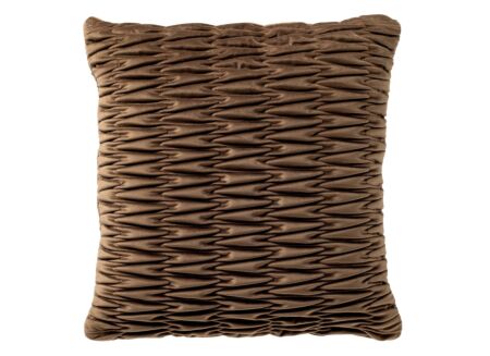 Kussen Halina 43x43cm - stof - coca mocha