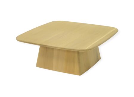 Bijzettafel Tsingy 84x84x38cm - hout massief en fineer - naturel