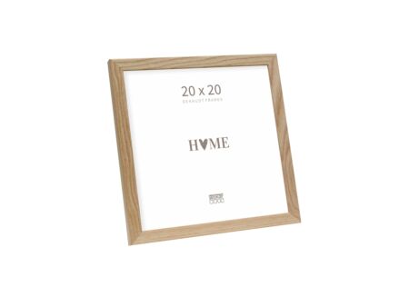 Fotokader 20x20cm - hout & glas - bruin