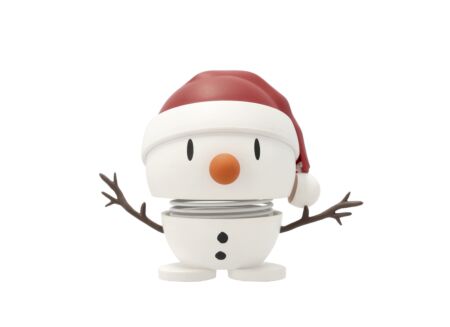 Figuur Hoptimist Soft Santa Snowman S H6,9cm - kunststof - wit