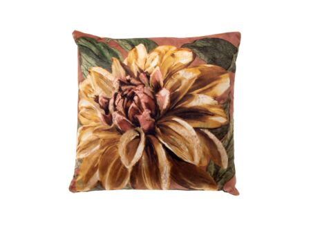 Kussen Fleuri 45x45cm - stof - brown pastina