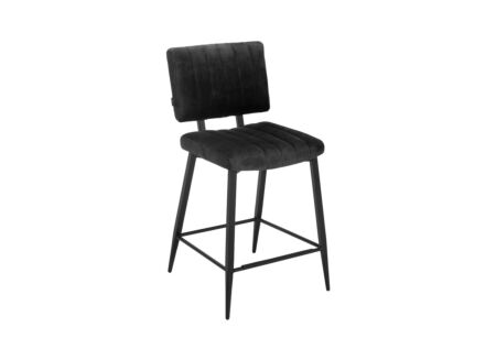 Barstoel Vicenza ZH67cm - stof - goldy antraciet