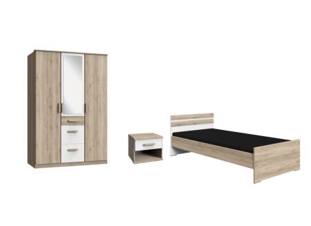 Kinderkamer Cariba met 3-deurs kast