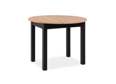 Ronde tafel Coburg 100/140x100cm - melamine - artisanal oak