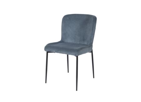 Stoel 50x60x81,5cm - stof - blauw