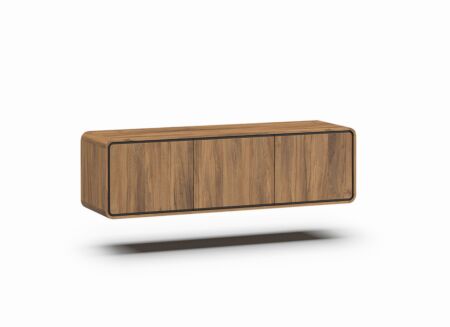 Tv-wandmeubel 163cm - melamine - brushed walnut nature