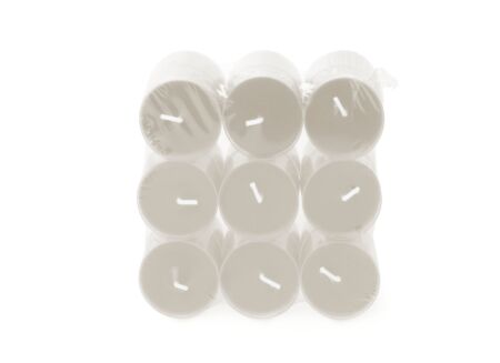 Theelichtjes Clearlight Mindful Morning 4,5u grijs, 18 stuks