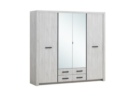 Kleerkast Elvis 218cm - decor - witte eik