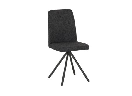 Stoel Pinot 44,5x61x90cm - staal/stof - carbon