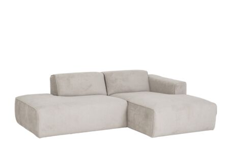 Hoeksalon Enjoy 227x161cm - stof - beige