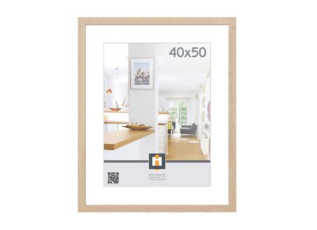 Fotokader Livorno 50x40cm - hout & glas - grijs