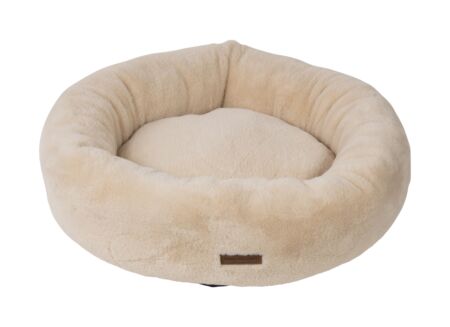 Panier pour chien Champs Elysees M Ø60x17cm - tissu - beige