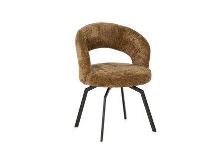 Stoel Festo stof bruin
