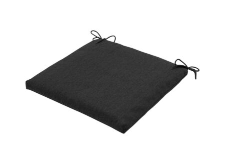 Stoelkussen Eco Outdoor 40x40cm - polyester & katoen - zwart