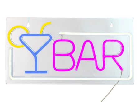 Ledlamp Neon Bar 42x22cm - kunststof - multicolor