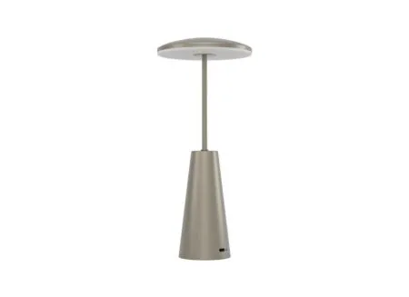 Aperçu - Lampe de table Piccola LED H28cm acier bronze foncé