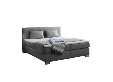 Boxspring Emilia 160x200cm - stof - grijs