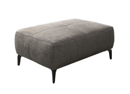 Voetenbank Saulo 114x81cm stof middengrijs