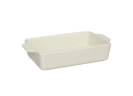 Ovenschaal 23x14cm - keramiek - terracotta of cream