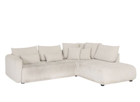 Hoeksalon Olivio 289x234cm - stof - beige