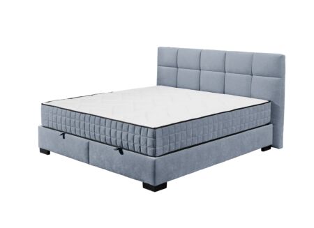 Bedbox Nagol A 180x200cm met opbergruimte stof blauw