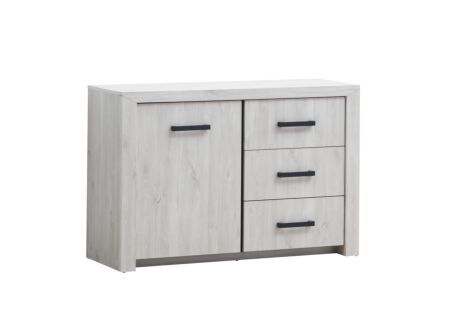 Commode Elvis 120x45x81cm - decor - witte eik