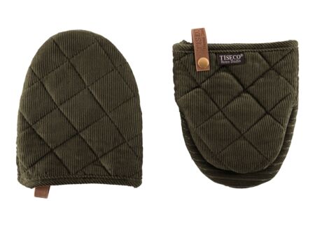 Ovenwant Velmar Gripper katoen & polyester - olijfgroen, set van 2