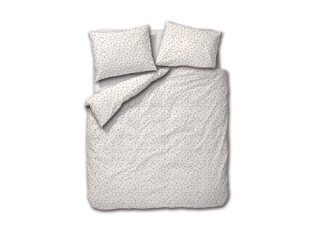 Dekbedovertrek Clover 200x200/220cm - percale - wit