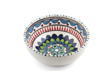 Kom Pavo Ø13,6cm - stoneware - multicolor