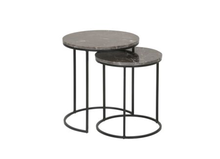 Bijzettafel Trail Ø48cm set van 2