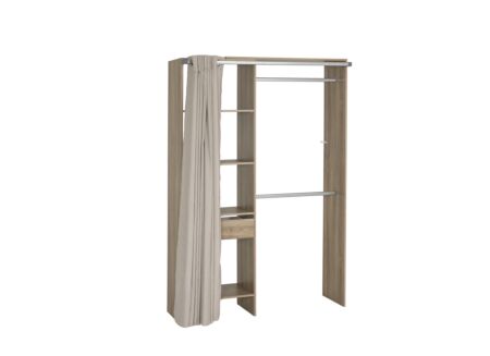 Kledingkast Gala 160x40x203cm - decor - bruin